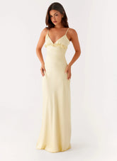 Elona Maxi Dress Baby Yellow