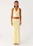 Radiate Maxi Skirt Yellow