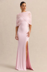 Melva Light Pink Bandeau Maxi Dress