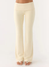 Renae Low Rise Pants Baby Yellow