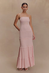 Finley Pointelle Knit Maxi Dress Baby Pink