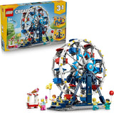 LEGO Creator 3 in 1 Iconic Ferris Wheel 31389 Building Toys for Boys Girls Ages 8 3 Building Options Display or Play 916 pieces Gifts for Birthdays