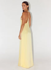 Fine Line Maxi Dress Yellow
