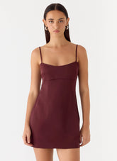 Clementine Mini Dress Merlot