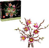 LEGO Botanicals Magnolia Branches Building Set for Adults Ages 18 Gift for Birthdays Artificial Flowers for Home Office Bedroom or Desk Decor 11510
