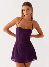 Gabrietta Mini Dress Plum