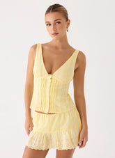 Aberley Top Yellow