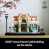 LEGO Icons French Café Paris Building Kit - DIY Set for Adults - Collectible Bedroom and Home Decor - Display for Home or Office - Gift for Birthdays - 10362