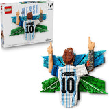 LEGO Editions Lionel Messi Celebration Building Set for Boys Girls Ages 14 Collectible Soccer Gift for Fans Kids Bedroom or Shelf Decor 43018