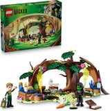 LEGO Refugio Malvado de Elphaba Juego de Construcción - Figuras de Juguetes de Elphaba y Fiyero y Juego de Reparto con Amigos del Bosque - Bloques de Construcción de Juego Simulado para Niños. Edades