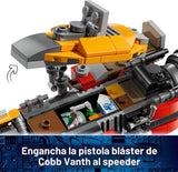 LEGO Star Wars - Juguetes de construcción del vehículo espacial de Cobb Vanth para niños y niñas - Juego de simulación para niños y fanáticos. a partir de 7 años - Regalo para cumpleaños - Con