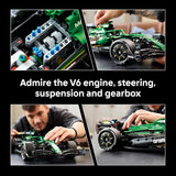 LEGO Technic Aston Martin Aramco AMR25 F1 Car - Juego de construcción para adultos. mayores de 18 años - Kit de modelo de automóvil con características detalladas - Decoración de dormitorio o