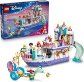 LEGO Disney Princess Ariels Royal Wedding Boat 43299 Building Toys for Girls Boys Ages 6 The Little Mermaid Movie Character Figures Fun Activity for Kids 519 pieces