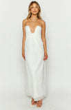 Braelyn White Strapless Maxi Dress