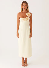 Sweetpea Midi Dress Yellow