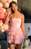 Leto Pink Mini Dress