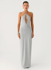 Off The Bass Maxi Dress Grey