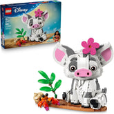 LEGO Disney Moana Pua 43292 Building Toys for Girls Boys Ages 9 Moana Displayable Toy for Bedroom Desk 885 pieces Gift for Birthdays