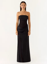 Champagne Skies Maxi Dress Black