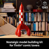 LEGO Ideas Tintin Moon Rocket Building Set for Adults Ages 18 Collectible Kit for Fans Bedroom or Home Office Decor Gifts for Comic Lovers 21367