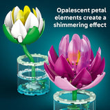 LEGO Botanicals Water Lilies 11511 Building Toys for Girls Boys Ages 9 Decor for Bedroom Desk Artificial Flowers 259 pieces Gift for Birthdays