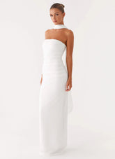 Libra Maxi Dress White