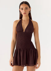 Holden Mini Dress Chocolate