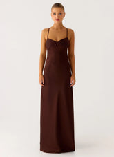 Joanie Maxi Dress Chocolate