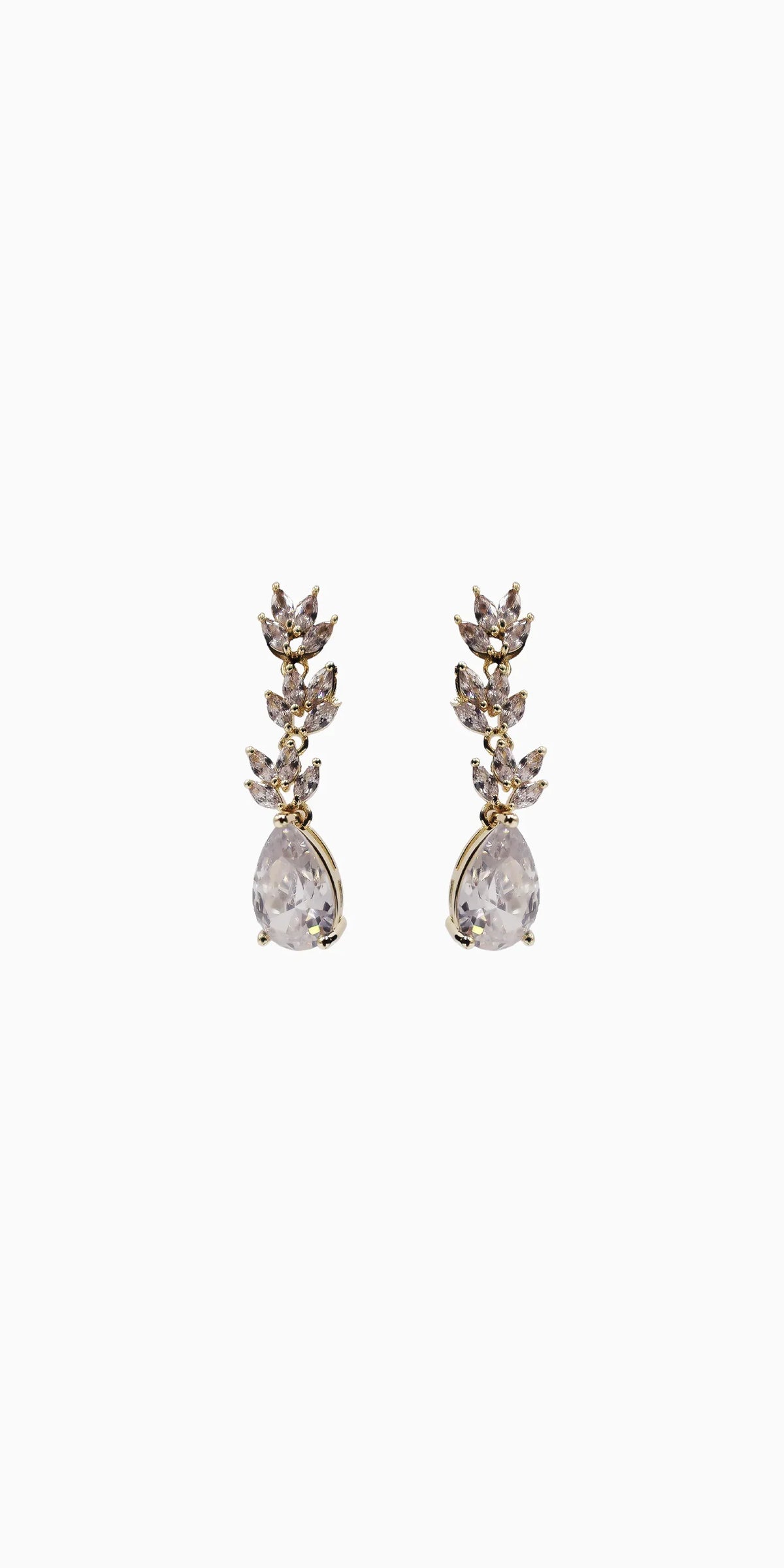 Multi Stone Teardrop Earrings