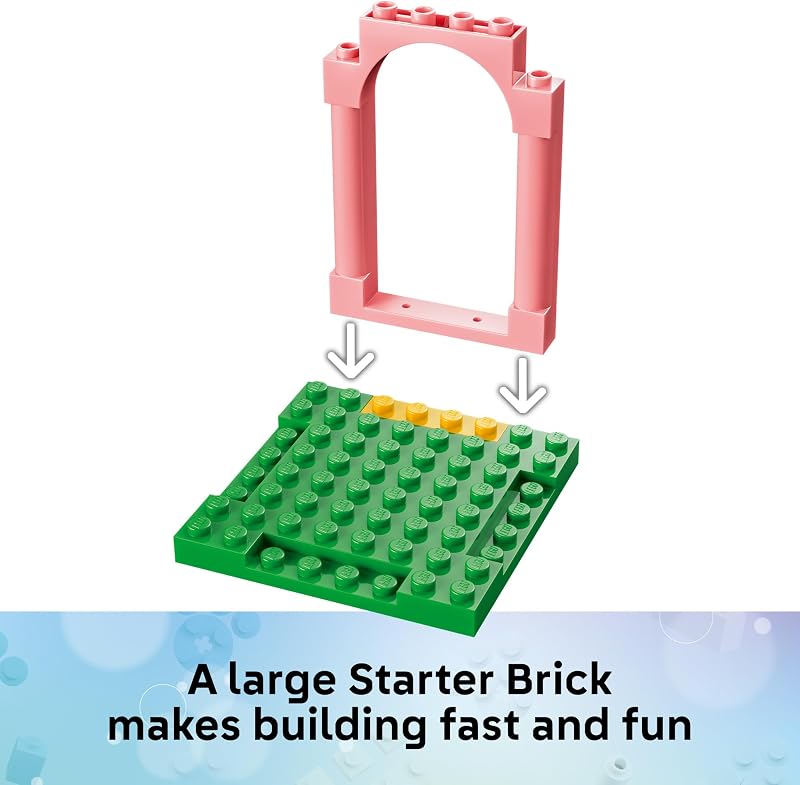 LEGO Gabbys Dollhouse Fairy Roller Coaster and Tea Party 11214 Preschool Building Toys for Girls Boys Ages 4 W Starter Bricks Sturdy Build for Pretend Play 137 pieces Gift Idea