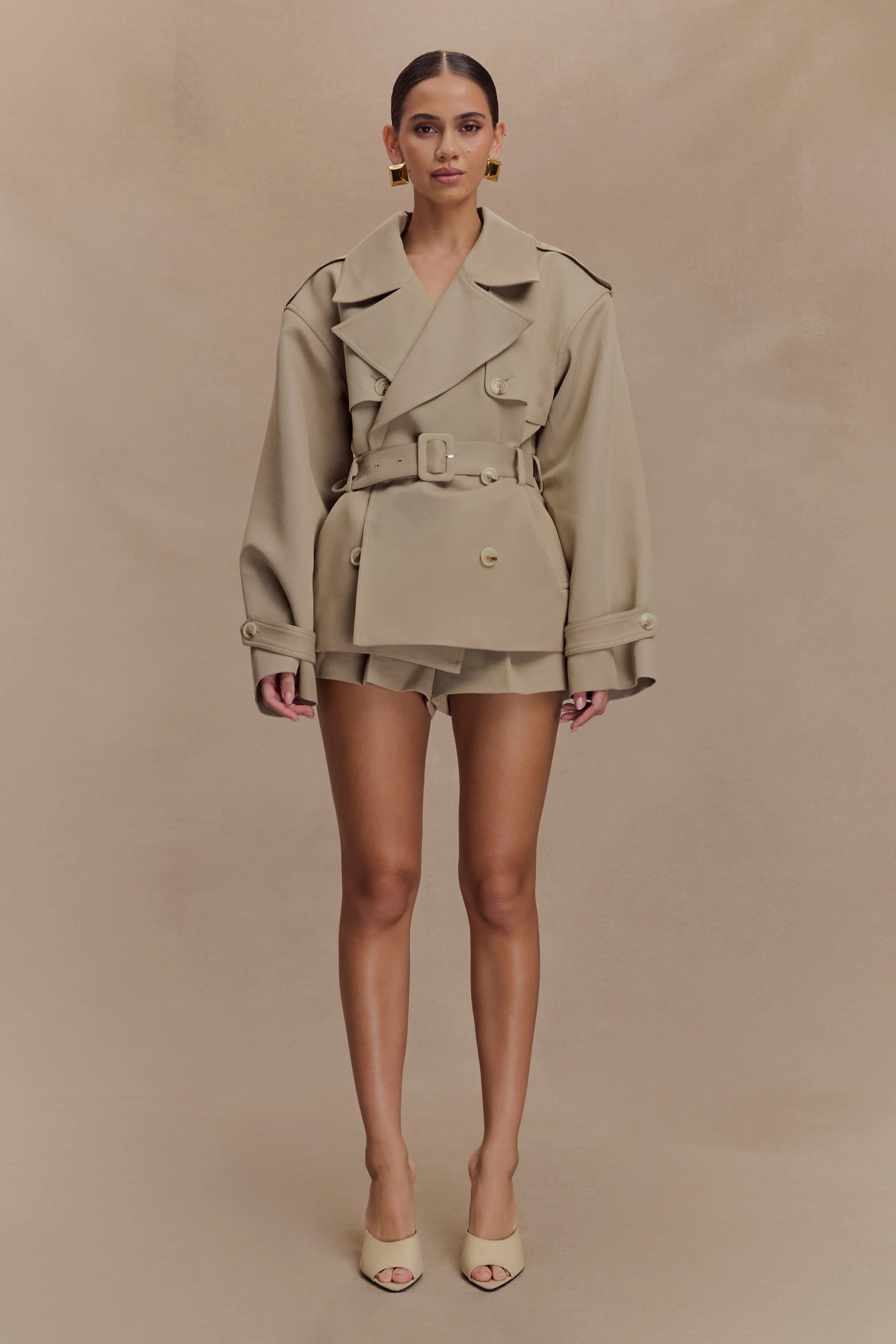 Alden High Waisted Short Pebble