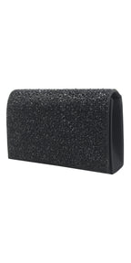 Lame Full Flap Rhinestone Handbag