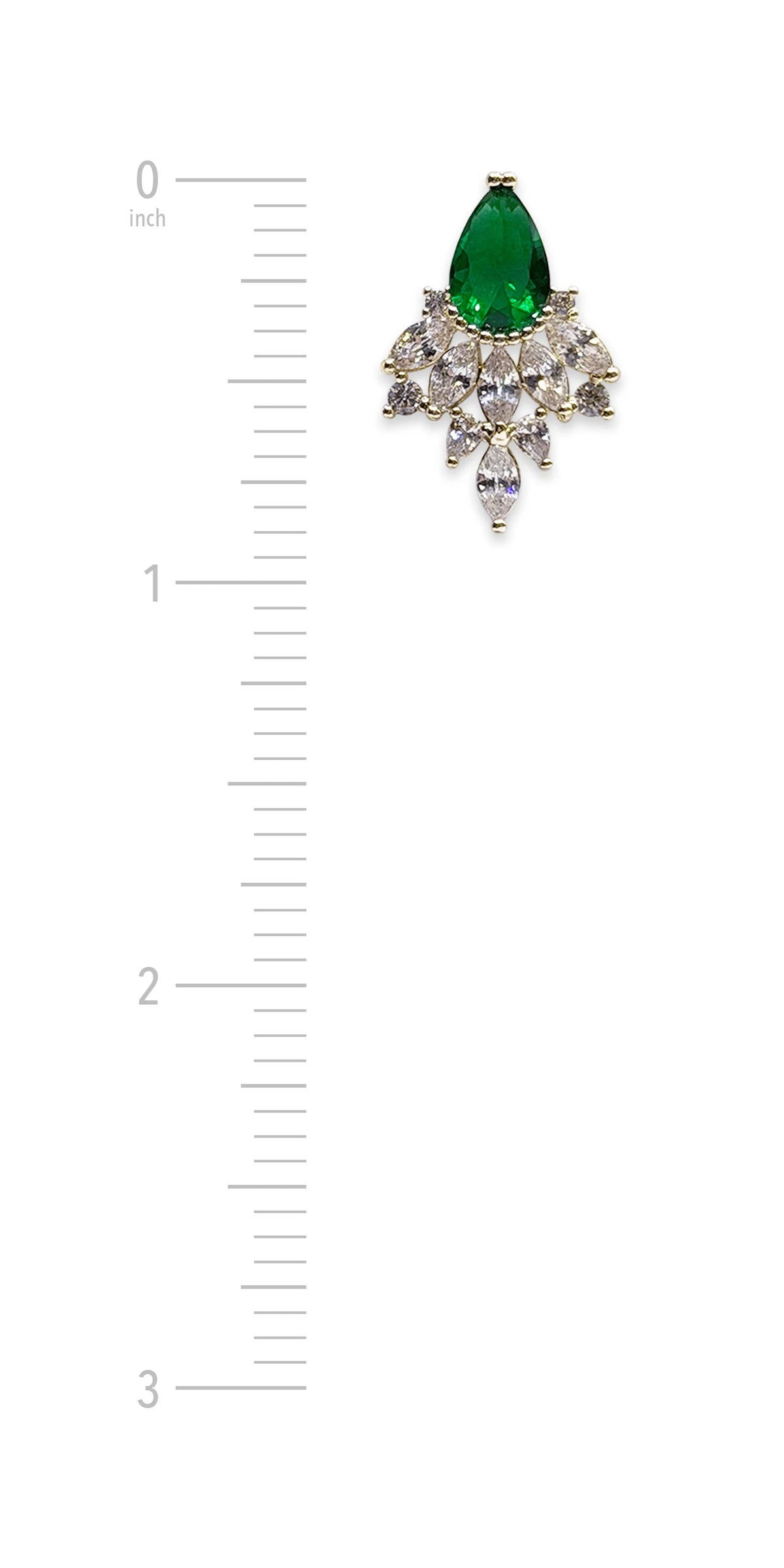 Rhinestone Cluster Teardrop Earrings