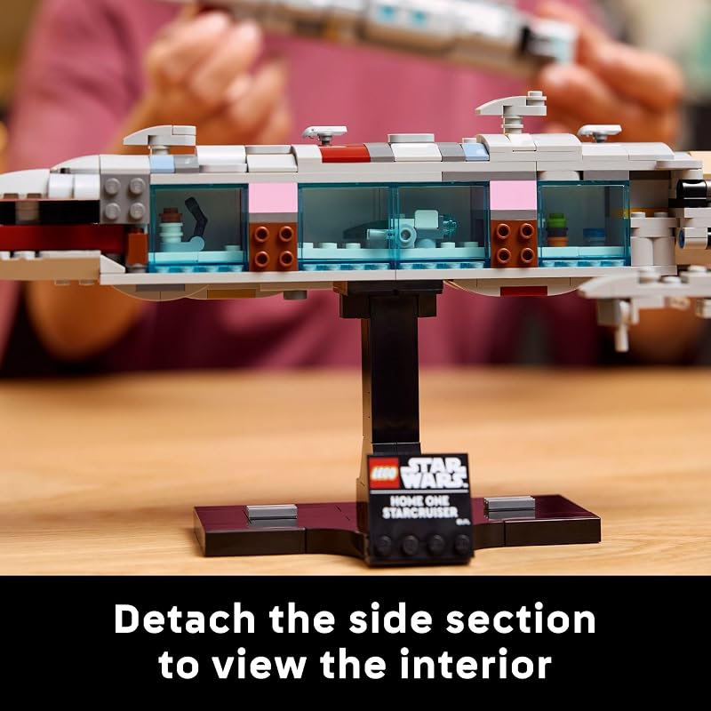 LEGO Star Wars Home One Starcruiser Building Set for Adults Star Wars Collectibles Set with Display Stand Building Kit with 559 Pieces 75405