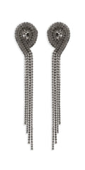 4 Strand Rhinestone Dangle Earrings