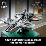 LEGO Marvel SHIELD Helicarrier Collectible Building Set for Adults Ages 18 Marvel Bedroom or Home Office Decor Includes 6 Minifigures Gift for Men Women 76354