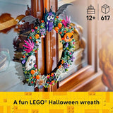 LEGO Halloween Wreath 40825 Building Toys for Boys Girls Ages 12 Halloween Decor Craft W String to Hang 617 pieces Gift for Kids