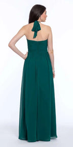 Tie Neck Halter Dress Missy