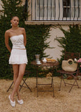 Moroder Strapless Lace Top Cream