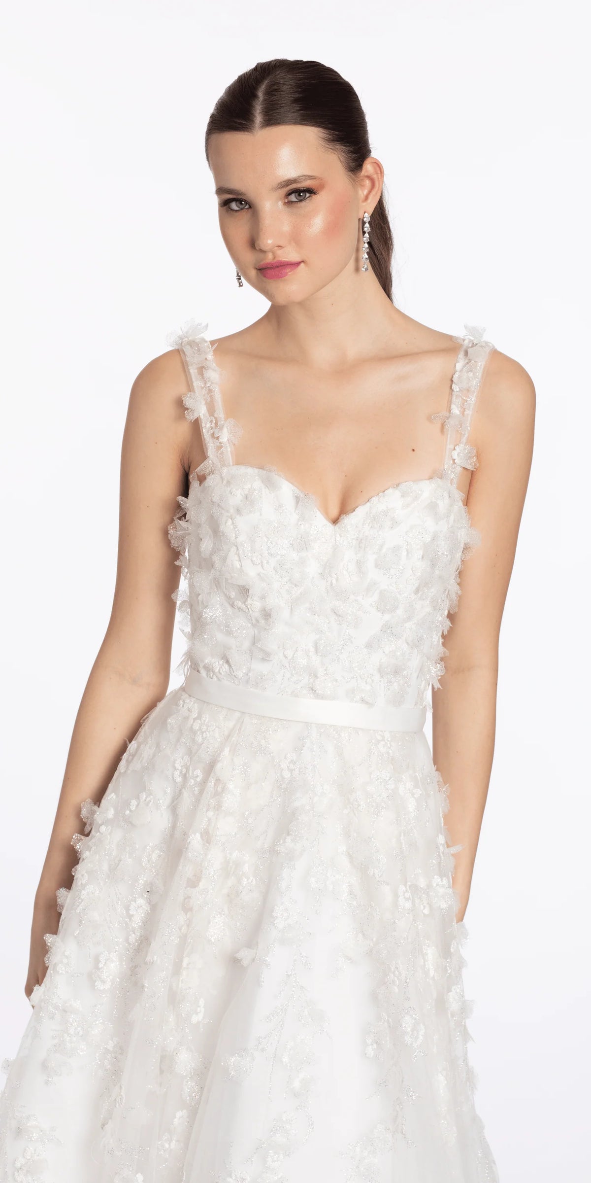 Sweetheart Tulle Ballgown with 3D Glitter Bows