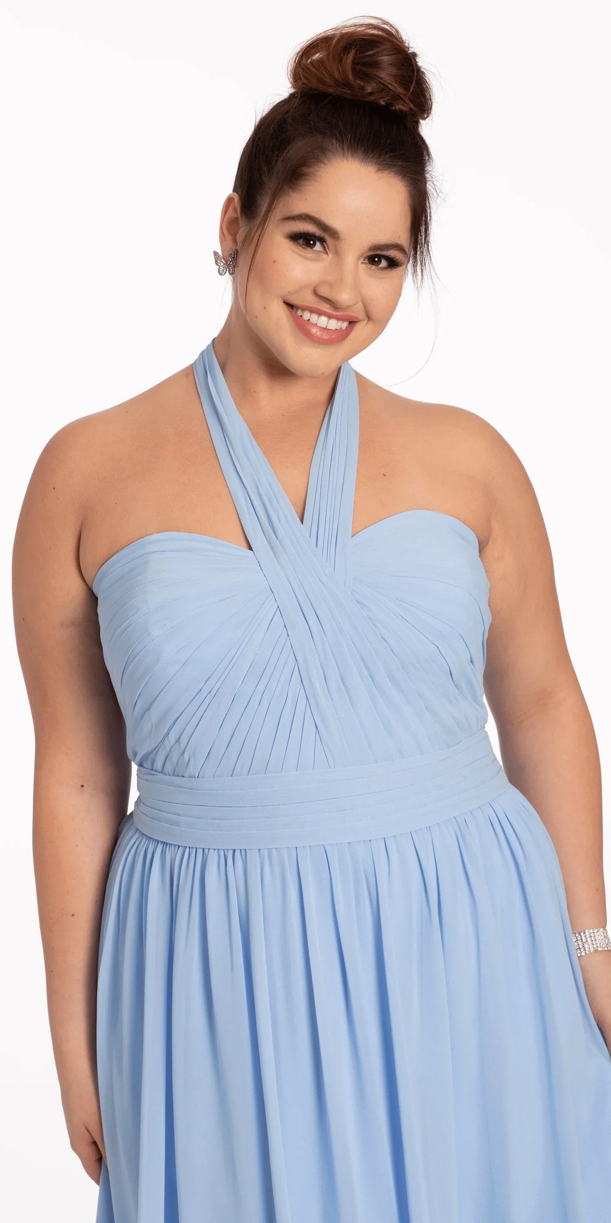 Tie Neck Halter Dress Petite