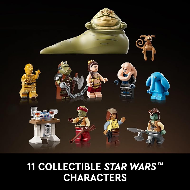 LEGO Star Wars Jabba's Sail Barge Building Sets for Adults - Star Wars Ship Collectibles Set for Fans - Building Kit with 450 Pieces. 11 Minifigures - Gifts for Men & Women - 75397