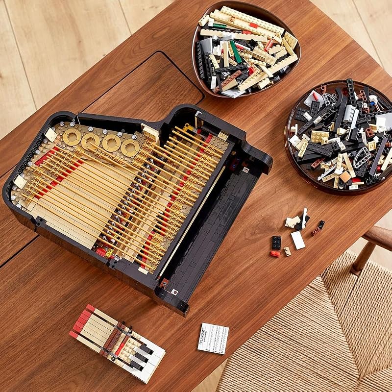 LEGO Ideas Grand Piano 21323 Model Building Set for Adults. Collectible Home Décor Kit. Gift for Music Lovers with Motor and Power Functions