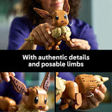 LEGO Pokémon Eevee - Collectible Building Set for Adults. Ages 18+ - Posable Pokémon Figure for Display - Desk. Bookshelf or Home Office Decor - Gift for Men & Women - 72151