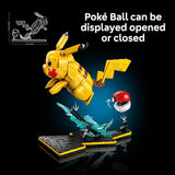 LEGO Pokémon Pikachu and Poké Ball - Collectible Building Sets for Adults. Ages 18+ - Pokémon Figure for Display - Desk. Shelf or Office Decor - Gift for Men & Women - 72152