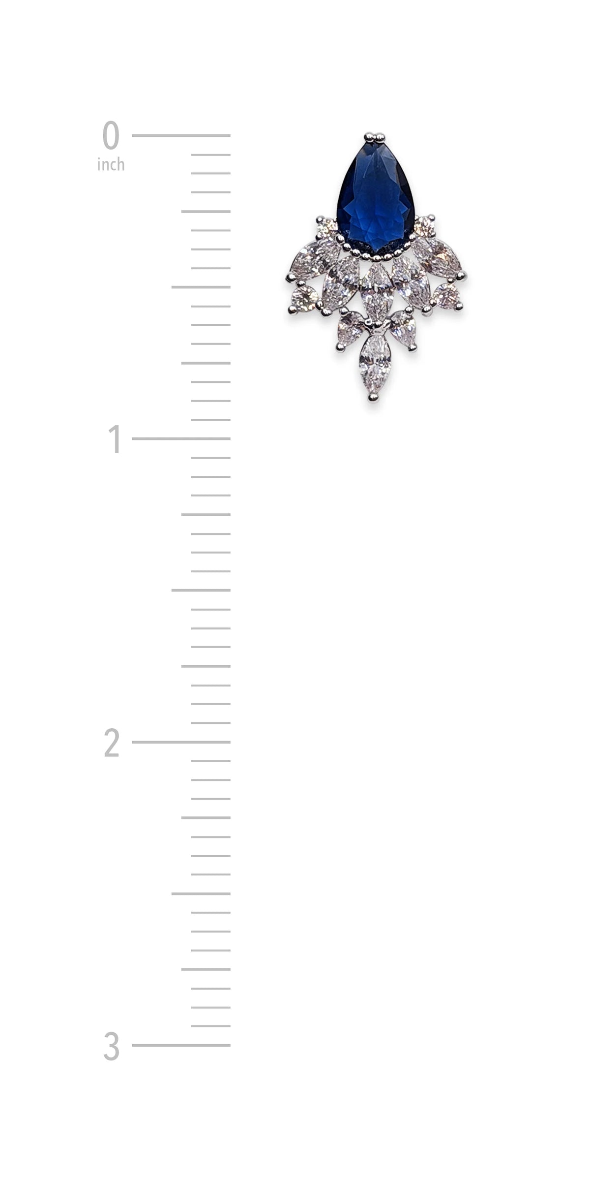 Rhinestone Cluster Teardrop Earrings