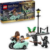 LEGO Harry Potter Hagrid & Harry's Privet Drive Escape Building Toy for Boys & Girls - Pretend Play Set for Kids. Ages 8+ - W/Mini Hagrid's Motorcycle & 4 Minifigures - Gift for Birthdays - 76459