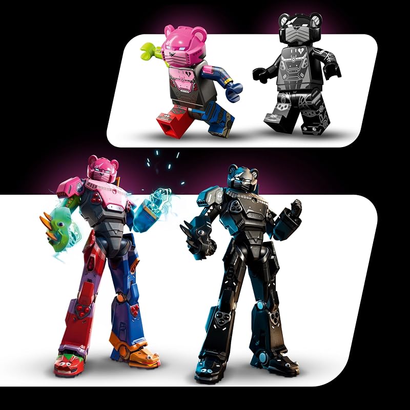 LEGO Fortnite Mecha Team Leader - Collectible Building Set for Adults - Gaming Room Décor - DIY Kit for Fortnite Fans - Includes Mecha Team Leader Minifigure - Great Video Game Gift - 77078