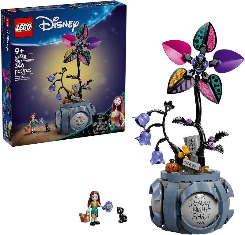LEGO Disney Sally's Flowerpot Building Toy - The Nightmare Before Christmas Set for Girls & Boys. Ages 9+ - Kids Room and Desk Decor - Gift for Birthdays - 43288