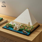 LEGO Architecture Great Pyramid of Giza Set 21058. Home Décor Model Building Kit. Creative DIY Activity. Famous Landmarks Collection